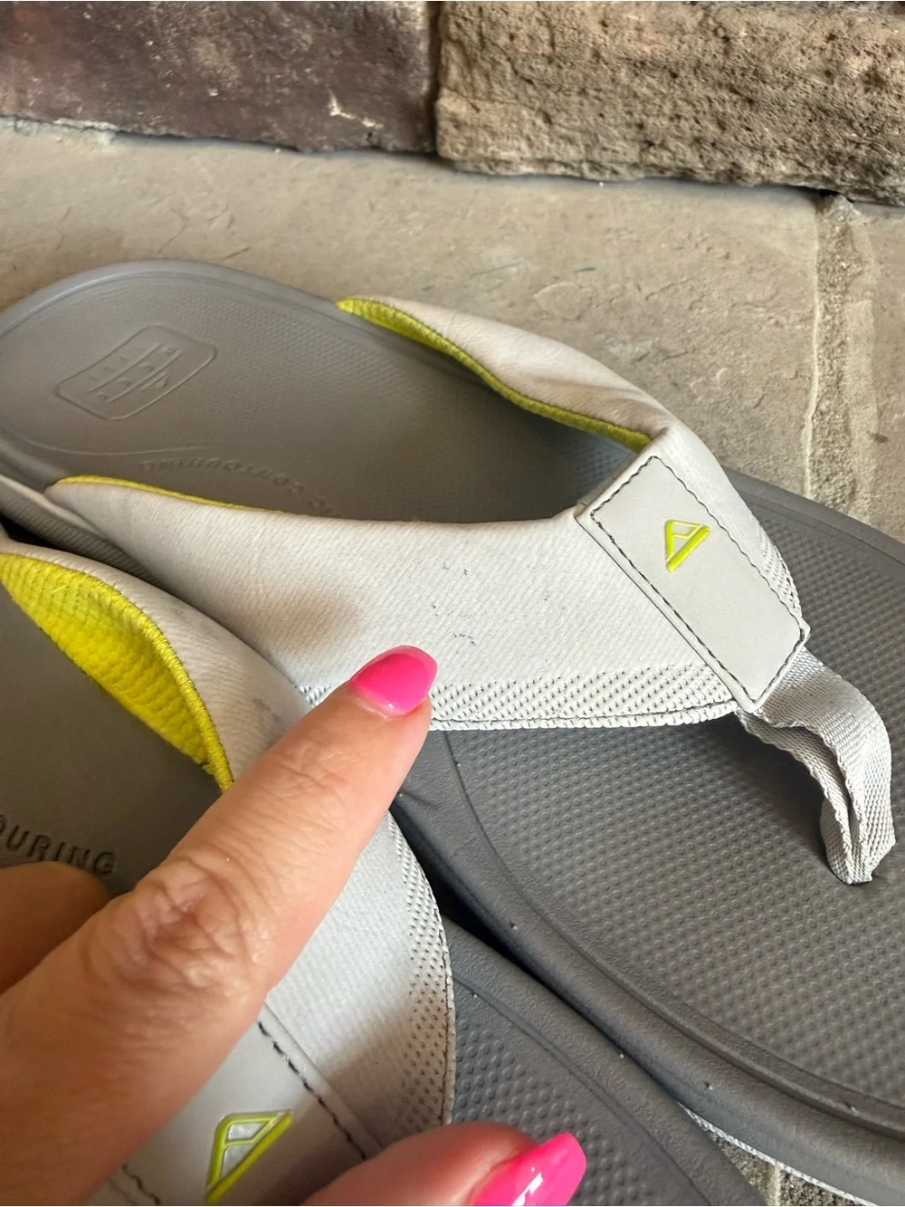 Reef Cushion Norte Sandal Flip Flop Size 11 Grey